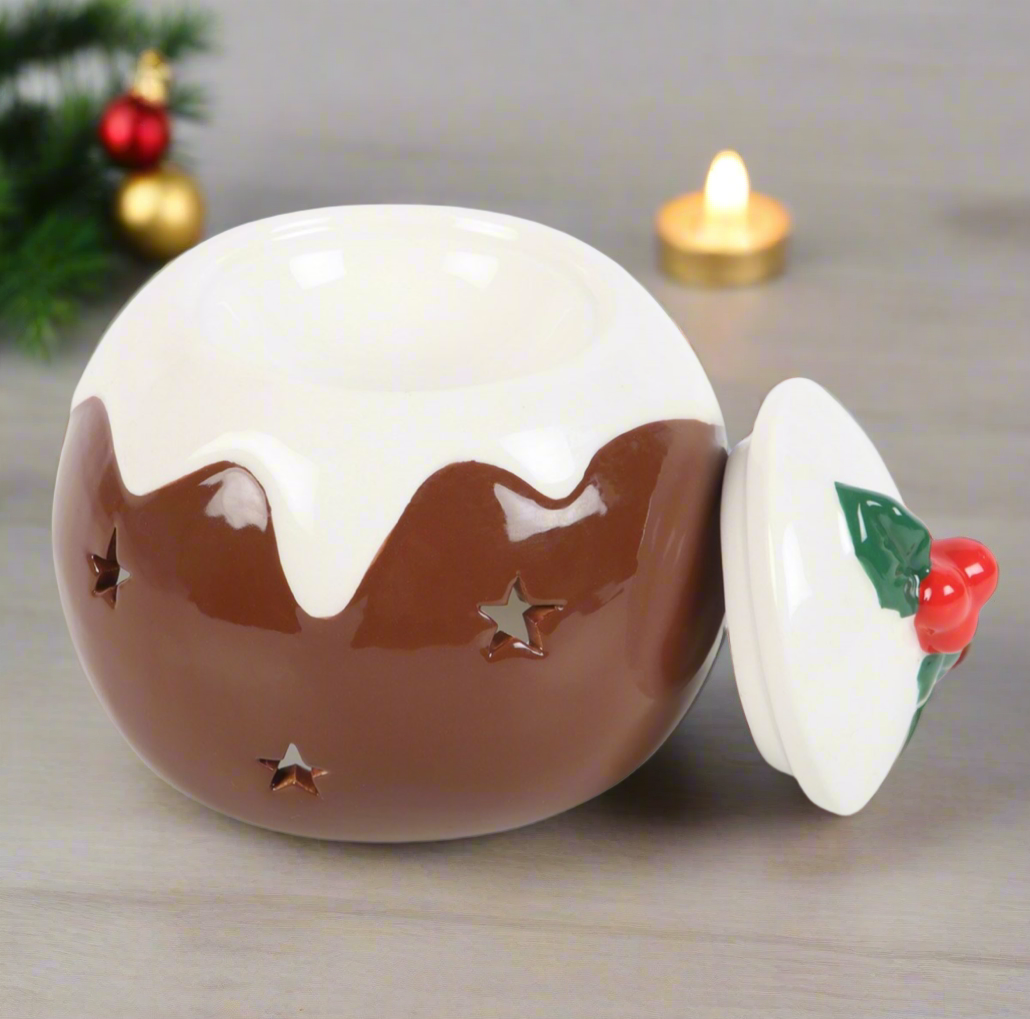 Christmas Pudding Oil Burner/Wax Warmer