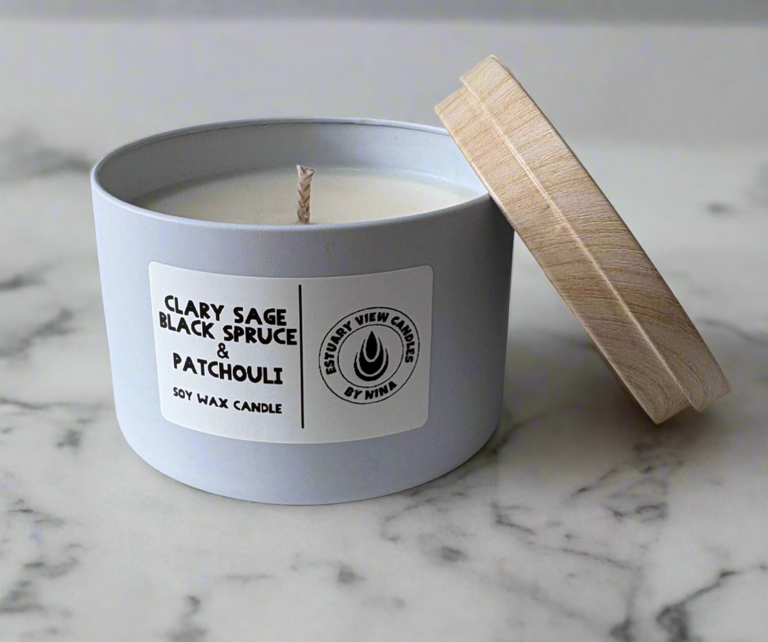 Clary Sage, Black Spruce & Patchouli Candle
