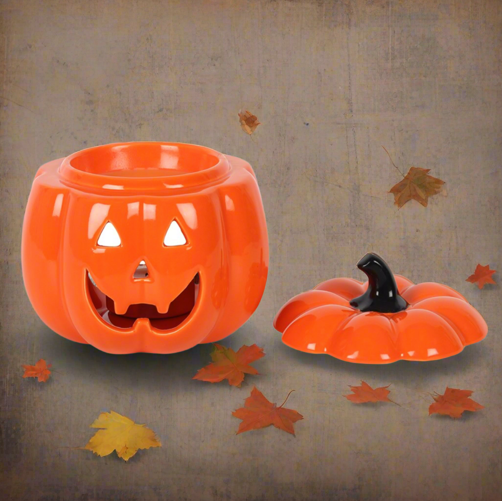 Orange Pumpkin Jack-O-Lantern Oil Burner/Wax Warmer