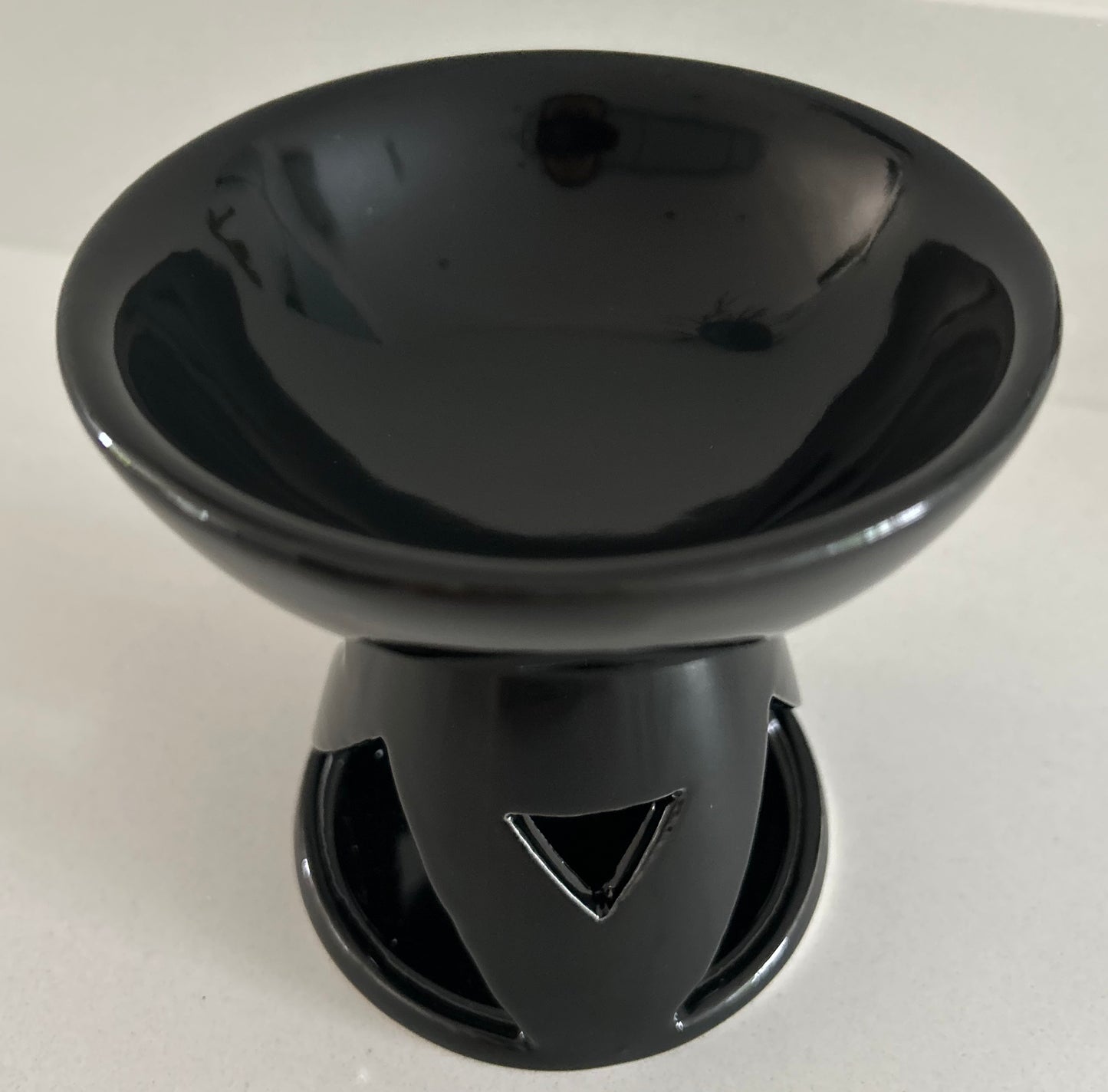 Geometric Black Gloss Oil Burner/Wax Warmer