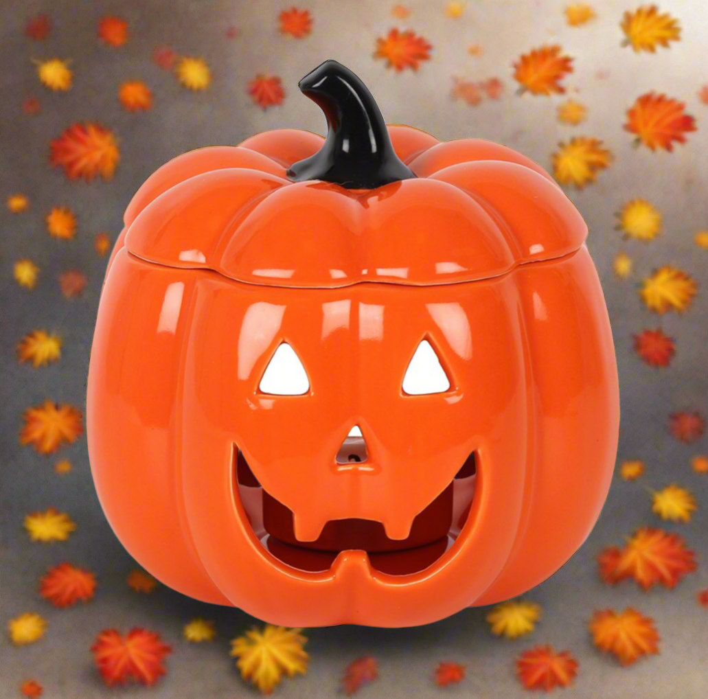 Orange Pumpkin Jack-O-Lantern Oil Burner/Wax Warmer