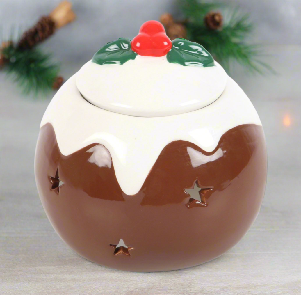 Christmas Pudding Oil Burner/Wax Warmer