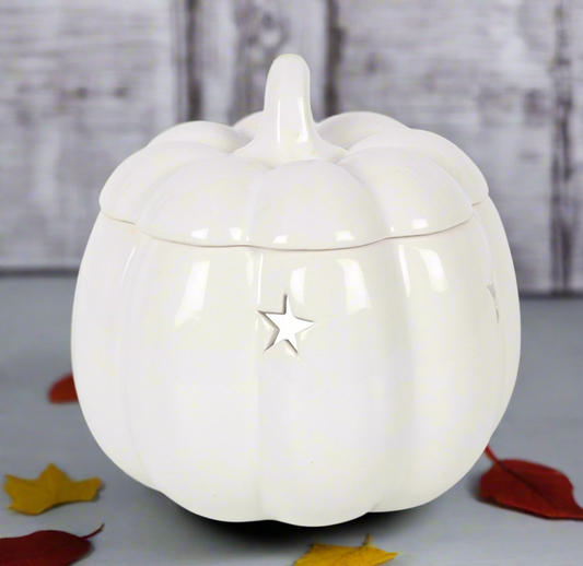 White Pumpkin Oil Burner/Wax Warmer