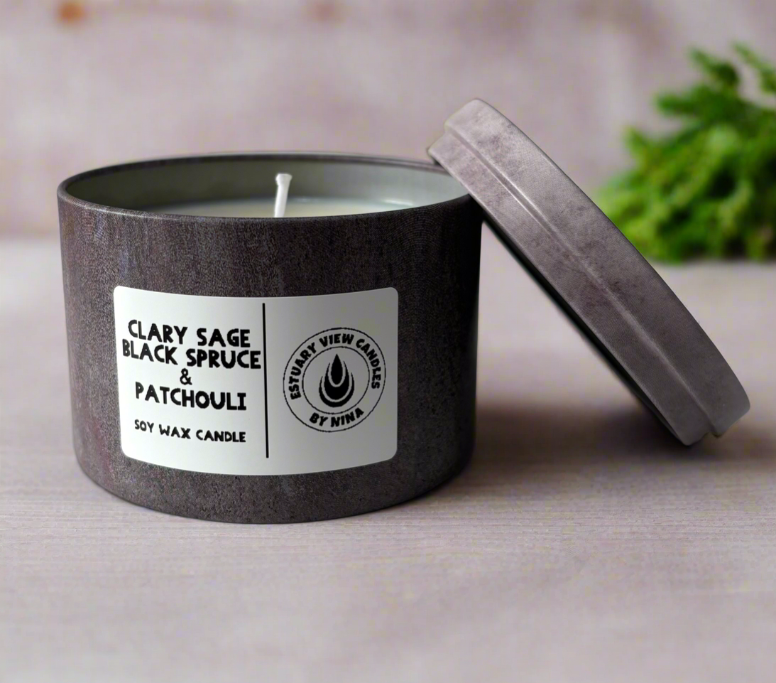 Clary Sage, Black Spruce & Patchouli Candle