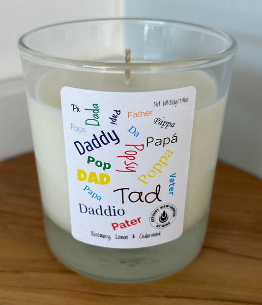 The Dad Mandle (Man Candle) - Rosemary, Lemon & Cedarwood