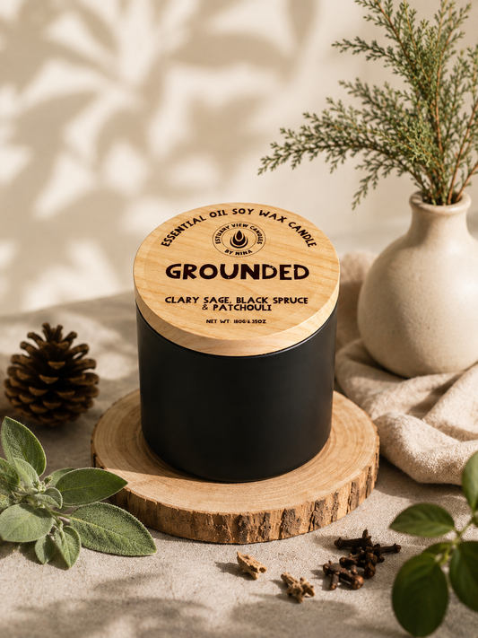 ‘Grounded’ Clary Sage, Black Spruce & Patchouli Candle
