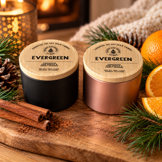 ‘Evergreen’ Cinnamon, Pine Needle & Sweet Orange Candle