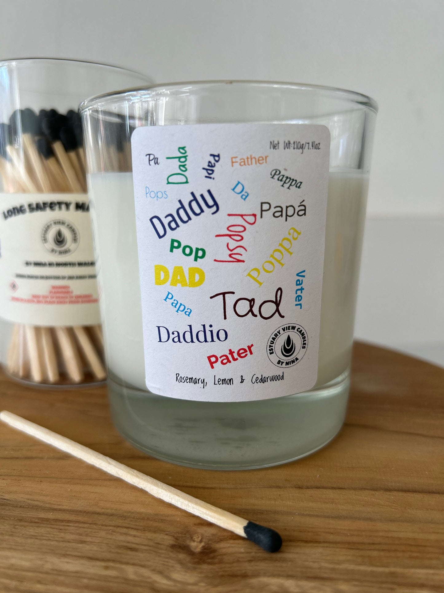 The Dad Mandle (Man Candle) - Rosemary, Lemon & Cedarwood